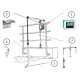 Dissolved oxygen measuring point  for wastewater