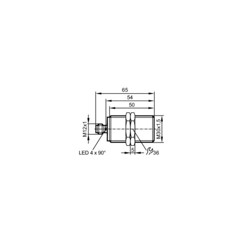 Индуктивный датчик в цельнометаллическом корпусе IIC226