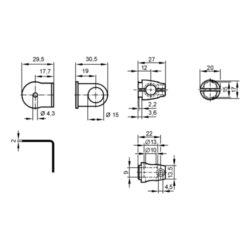 Монтажные наборы для отражателей E20902