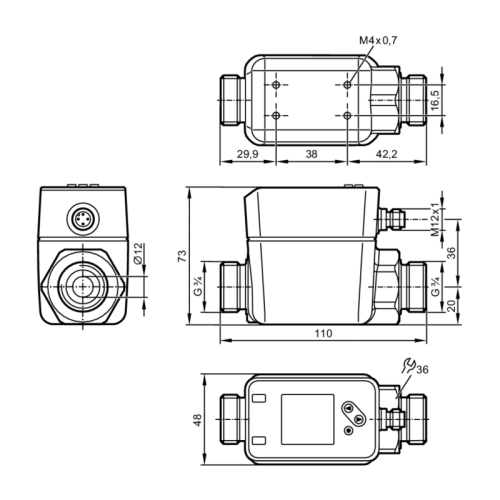 Магнитно-индуктивный датчик потока SM7020