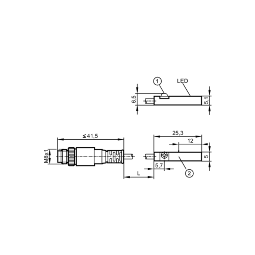 Датчик для цилиндров с Т-образным пазом MK5171 MK5171