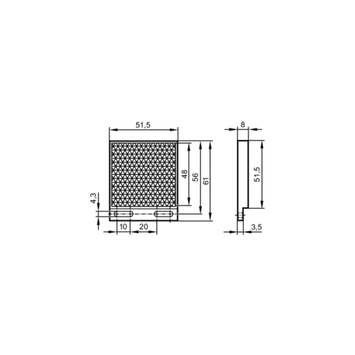 Рефлектор для рефлекторных датчиков E21299