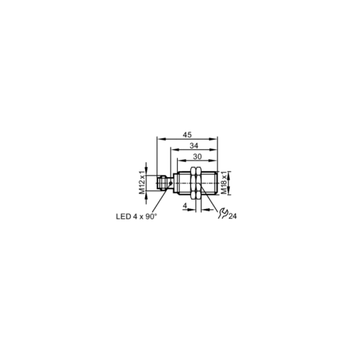 Индуктивный датчик в цельнометаллическом корпусе IG519A IG519A