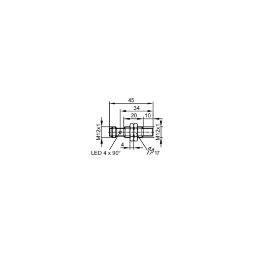 Индуктивный датчик в цельнометаллическом корпусе IFT260 IFT260