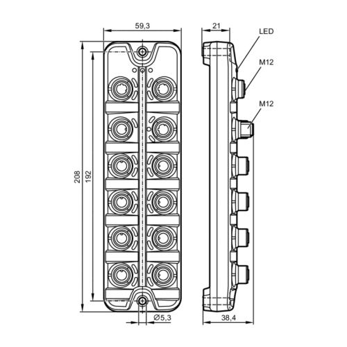 Мастер IO-Link с интерфейсом Profinet AL1302 AL1302