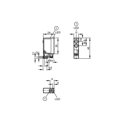 Датчик диффузного отражения OJ5022