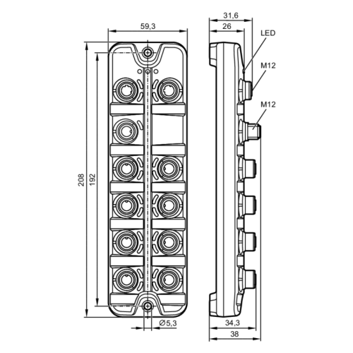 Мастер IO-Link с интерфейсом Profinet AL1102 AL1102