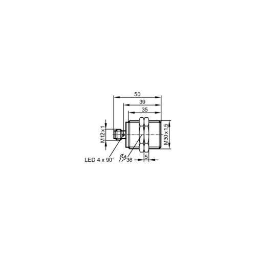 Индуктивный датчик в цельнометаллическом корпусе IIT243