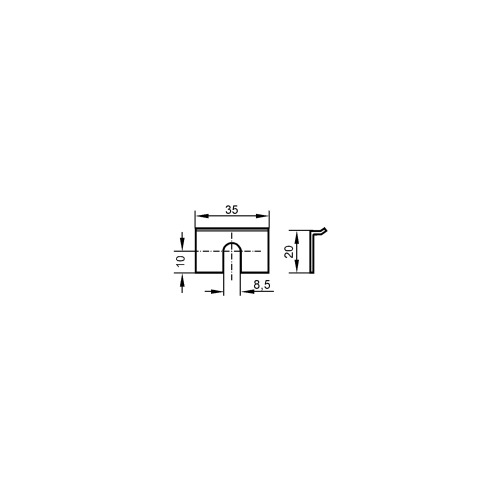 Крепежный уголок для датчиков потока E40166