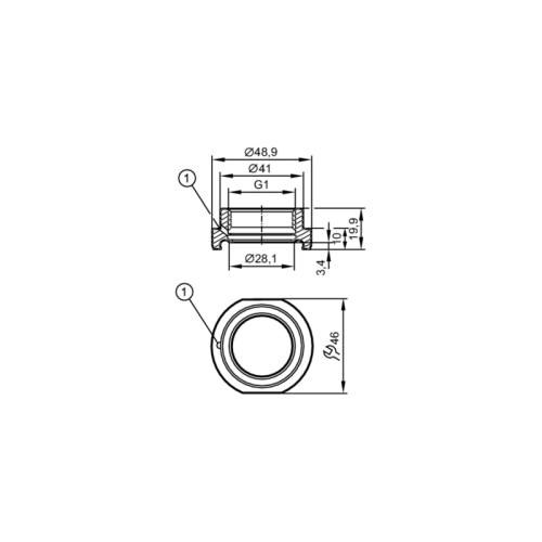 присоединительный трубной адаптер DIN 11864 E33304