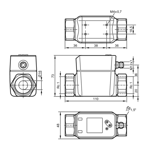 Магнитно-индуктивный датчик потока SM8420