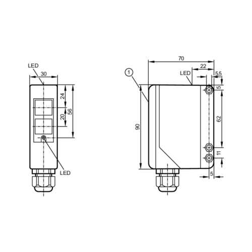 Рефлекторный датчик OA5104