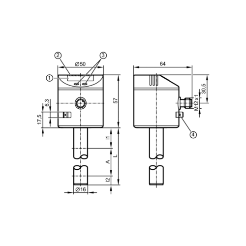 Электронный датчик уровня LK1022