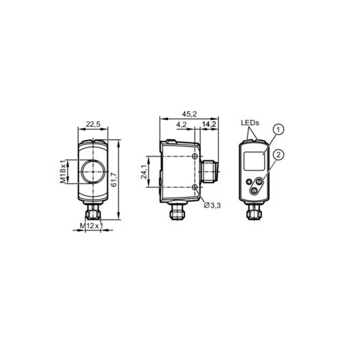 Оптический датчик измерения расстояния OGD586