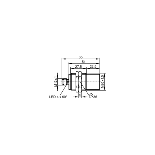 Индуктивный датчик в цельнометаллическом корпусе IIT246