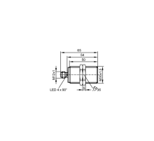 Индуктивный датчик в цельнометаллическом корпусе IIC228