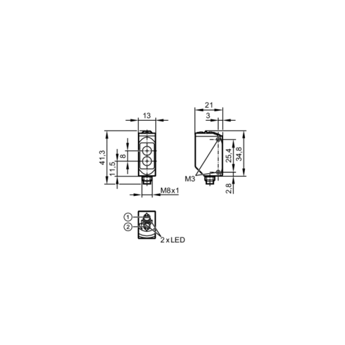 Рефлекторный датчик O6P303