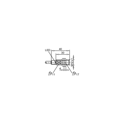 Индуктивный датчик в цельнометаллическом корпусе IFR205 IFR205