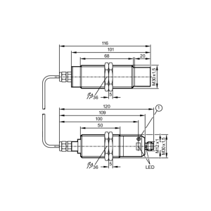 Емкостный датчик для высокой температуры KN5129 KN5129