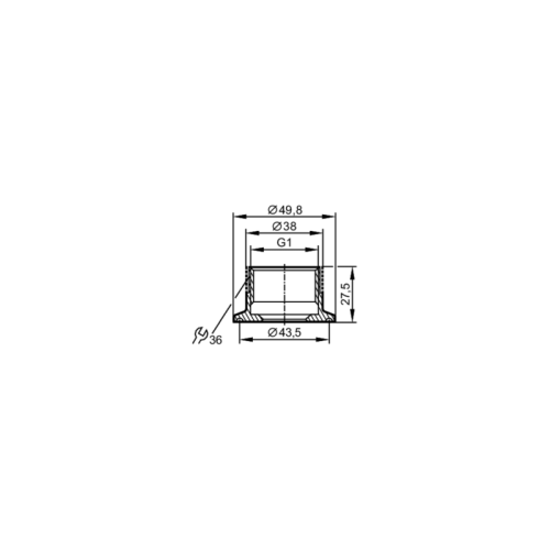 Присоединительный адаптер Tri-Clamp E33601