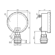 Датчик давления для установки заподлицо с аналоговым дисплеем PG2734
