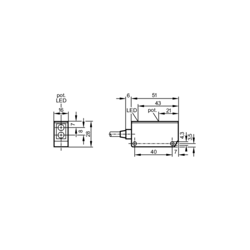 Датчик диффузного отражения OU5010