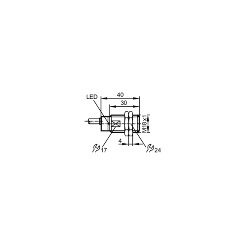 Индуктивный датчик в цельнометаллическом корпусе IGR205 IGR205