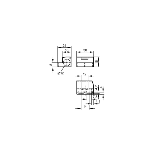 Монтажный зажим для датчиков позиционирования E11047