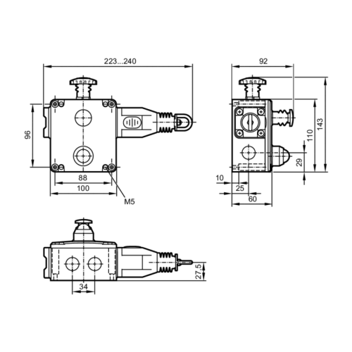 Безопасные тросовые выключатели ZB0072 ZB0072