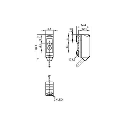 Рефлекторный датчик O8P200