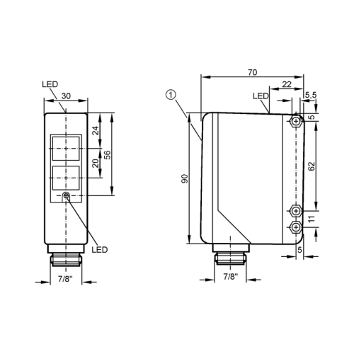 Рефлекторный датчик OA3505