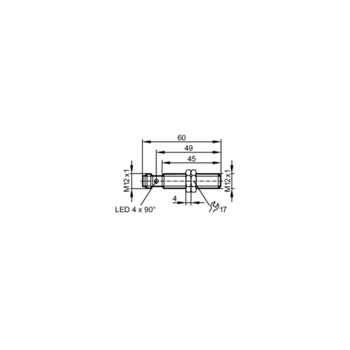 Индуктивный датчик в цельнометаллическом корпусе IFT240 IFT240