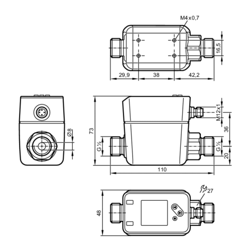 Магнитно-индуктивный датчик потока SM6020