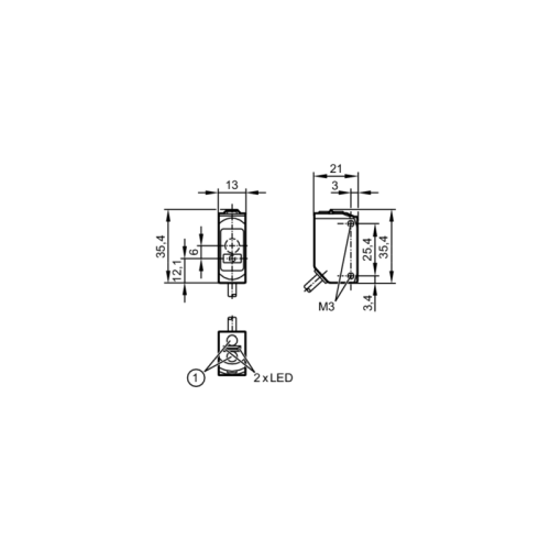 Рефлекторный датчик O6P704