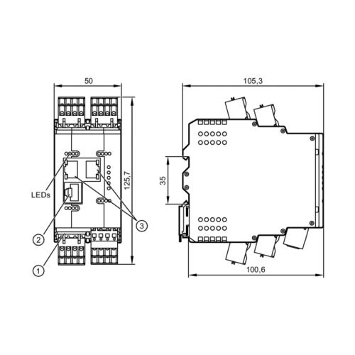 Мастер IO-Link с интерфейсом Modbus TCP AL1940 AL1940