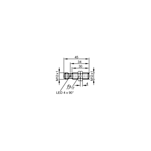 Индуктивный датчик в цельнометаллическом корпусе IFT257 IFT257