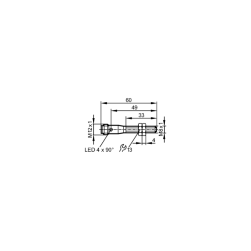 Индуктивный датчик в цельнометаллическом корпусе IEC203 IEC203