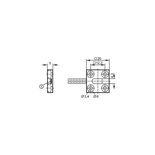 Оптоволоконный датчик диффузного отражения E20758