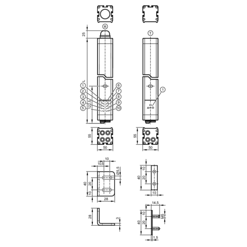 многолучевые барьеры безопасности OY513S OY513S