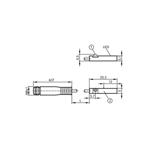 Датчик для цилиндров с Т-образным пазом MK5137 MK5137