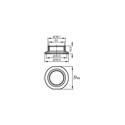 Присоединительный адаптер Tri-Clamp E33201