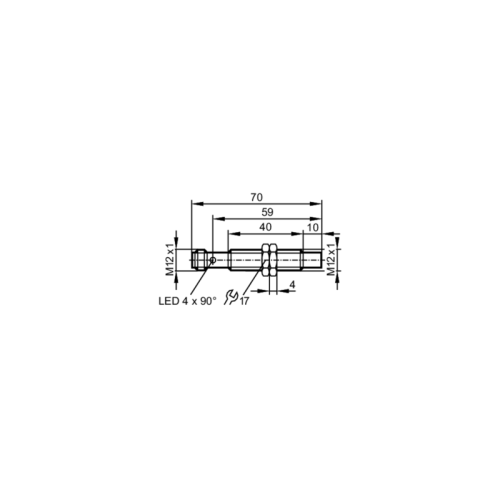 Индуктивный датчик в цельнометаллическом корпусе IFT246 IFT246