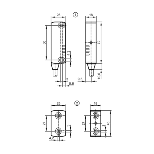 RFID-кодированный датчик безопасности MN705S MN705S