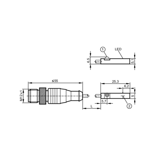 Датчик для цилиндров с Т-образным пазом MK5214 MK5214