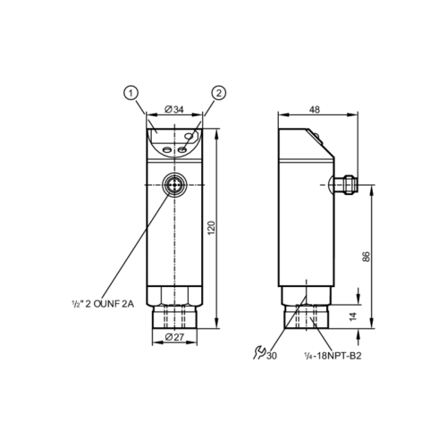 Датчик давления с дисплеем PN4229