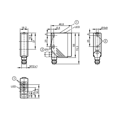 Рефлекторный датчик O5P502