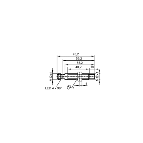 Индуктивный датчик в цельнометаллическом корпусе IF505A IF505A