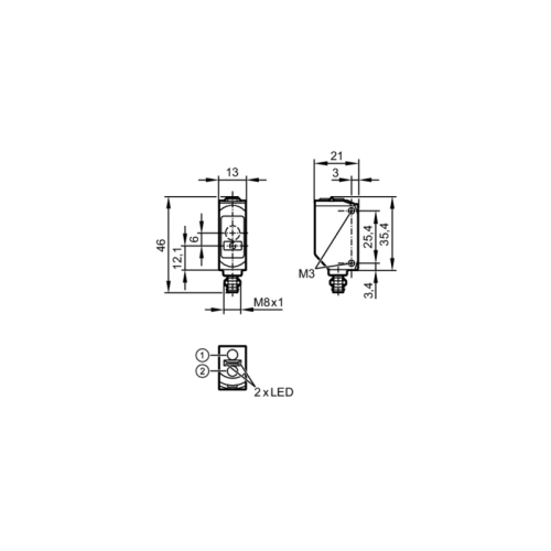 Рефлекторный датчик O6P702