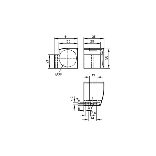 Монтажный зажим для датчиков позиционирования E11996