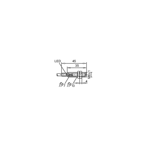 Индуктивный датчик в цельнометаллическом корпусе IER204 IER204